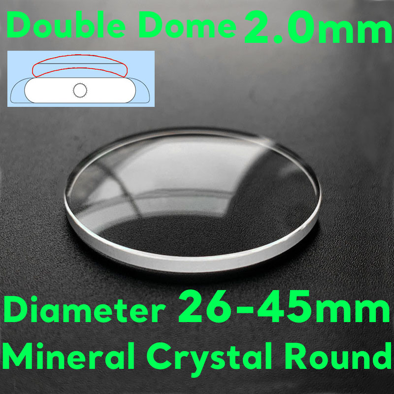 Glass Break Detector - Çift Kubbe 2.0mm Kalınlığında Mineral Saat
