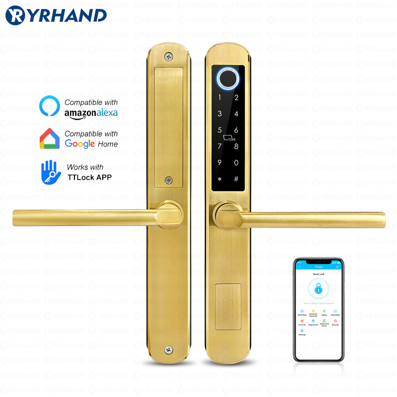 Home Security Keypad - IP66 Altın Paslanmaz çelik Sürgülü Cam