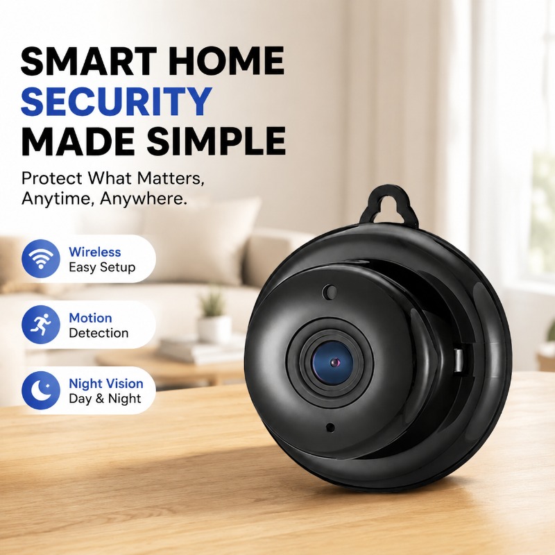 Home Security Hidden Cameras - Kablosuz Güvenlik Kamerası, Ev için WiFi