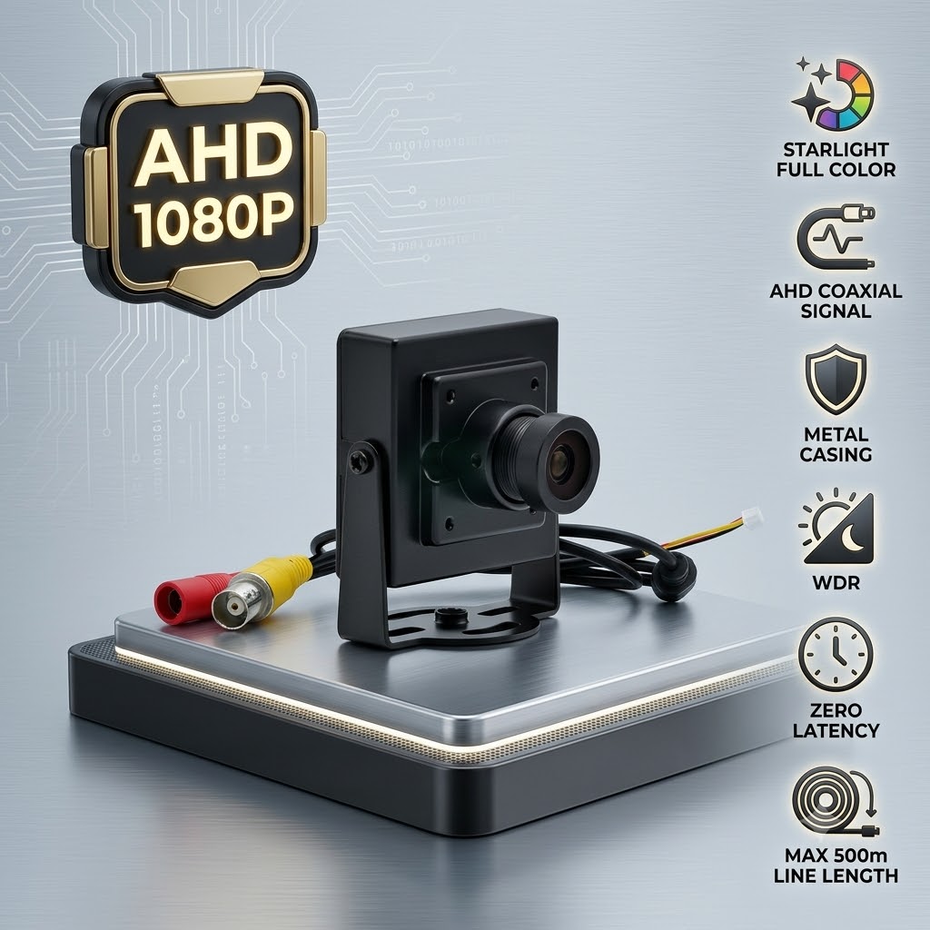 Home Security Kamera - 1080P Mini Metal Güvenlik CCTV AHD
