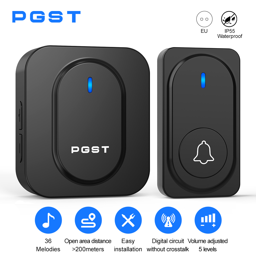 Home Security Installation - PGST Kablosuz Kapı Zili 36 Çanları