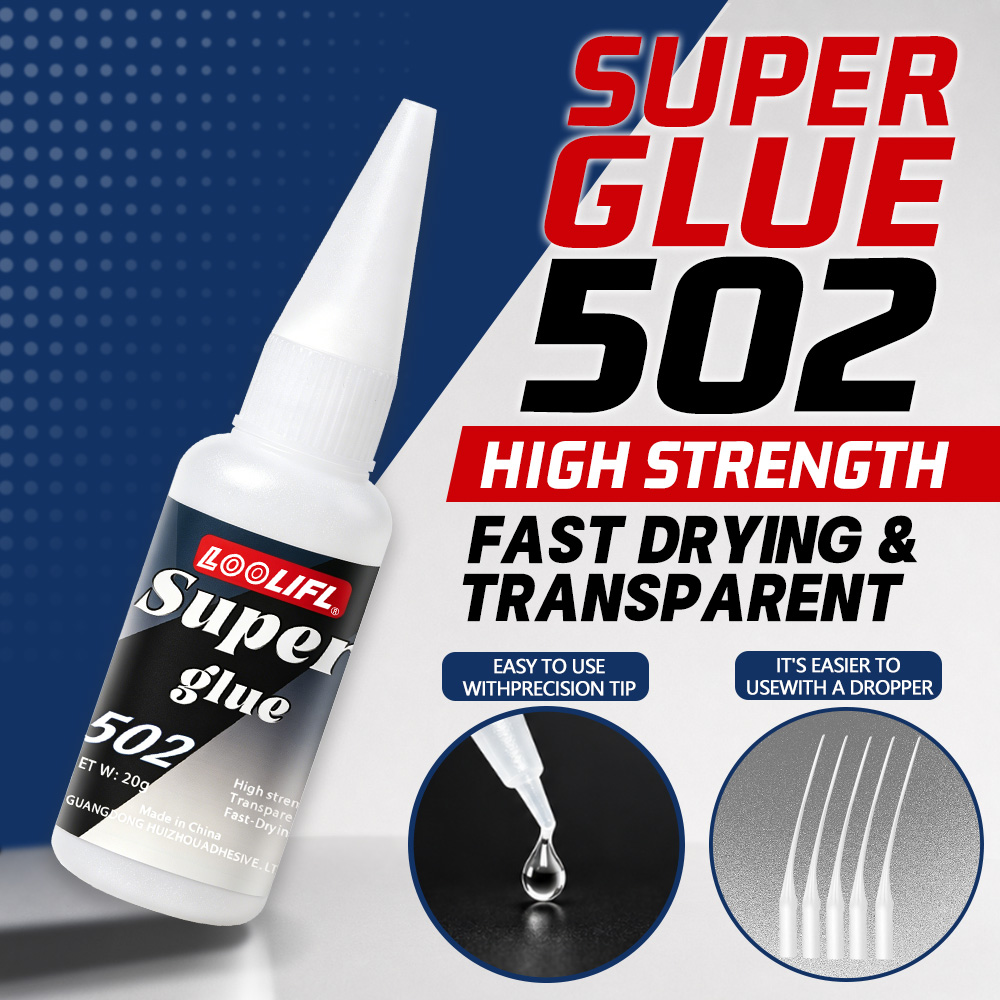 Glass Break Detector - Loolifl-502-20Ml Anında Yapışan Şeffaf Siyanoakrilat Orta