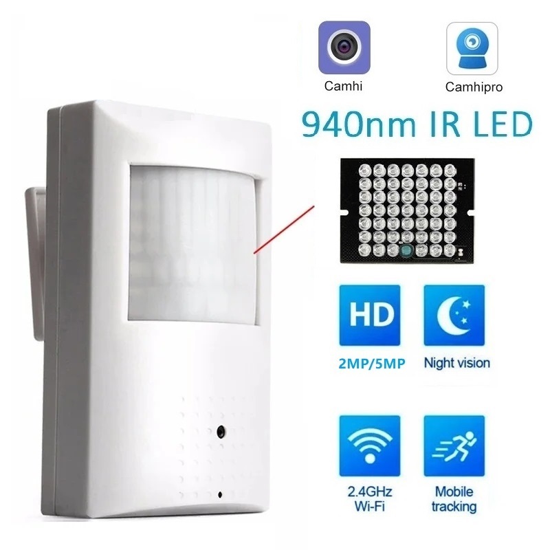 Home Security Hidden Cameras - Camhi Mini WiFi Kamera PIR Şekilli