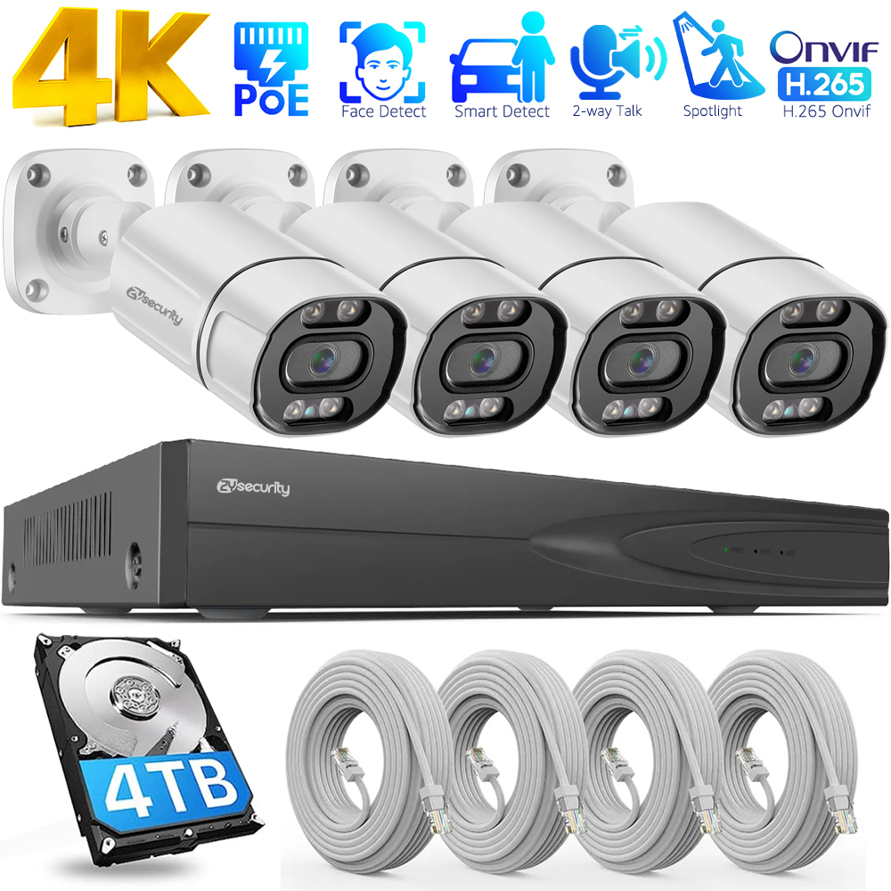 Home Security Kit - 4K PoE Güvenlik Kamera Sistemi 4