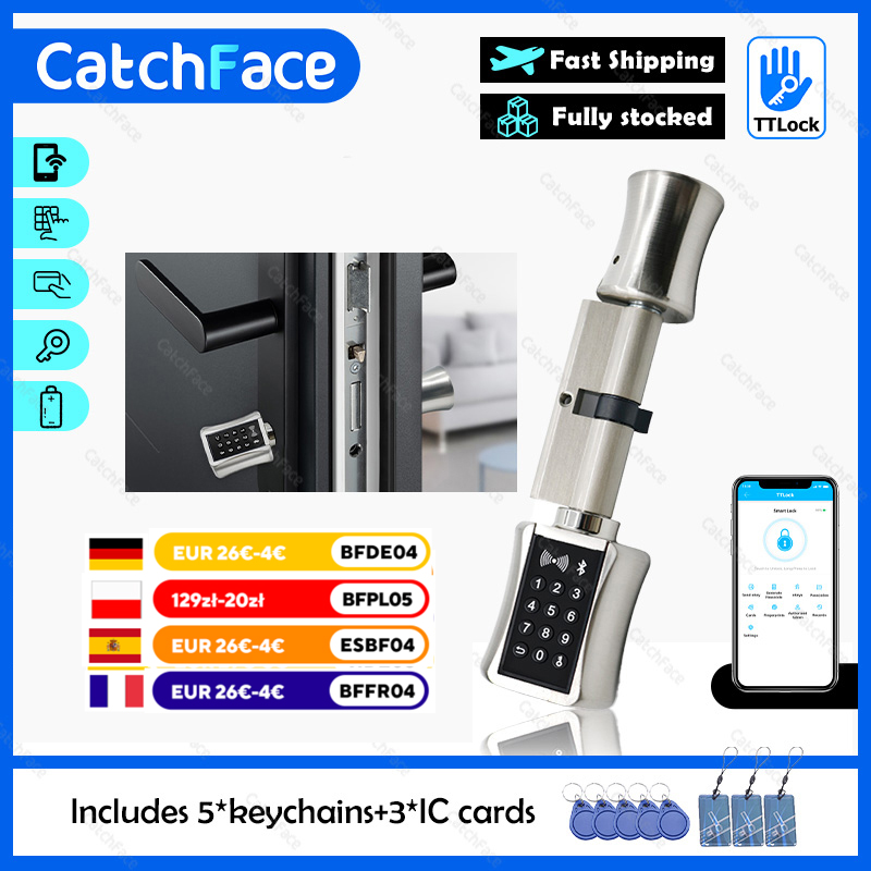 Home Security Keypad - TTlock Bluetooth Akıllı Silindir Kilit WIFI