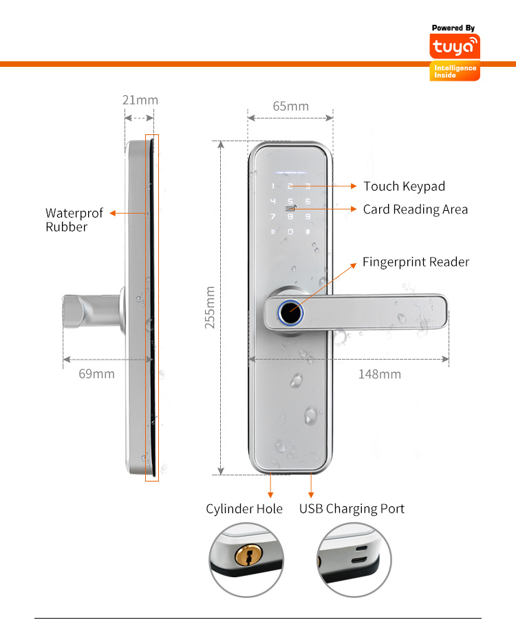 Cerradura Intelige X5 Su Geçir - Home Security Keypad incelemesi ve fiyatı