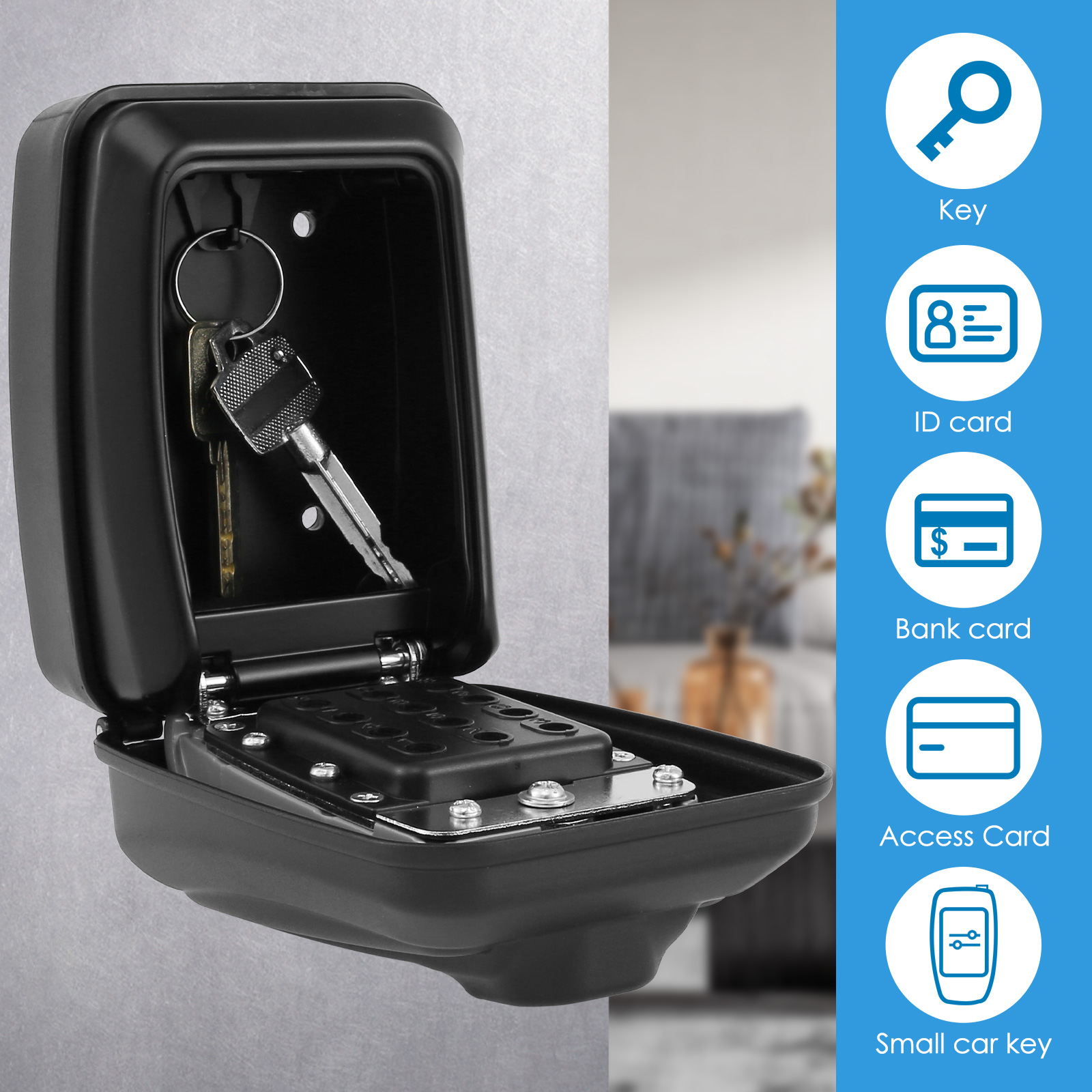 Tuş Kilidi Kutusu Duvara Monte - Home Security News incelemesi ve fiyatı