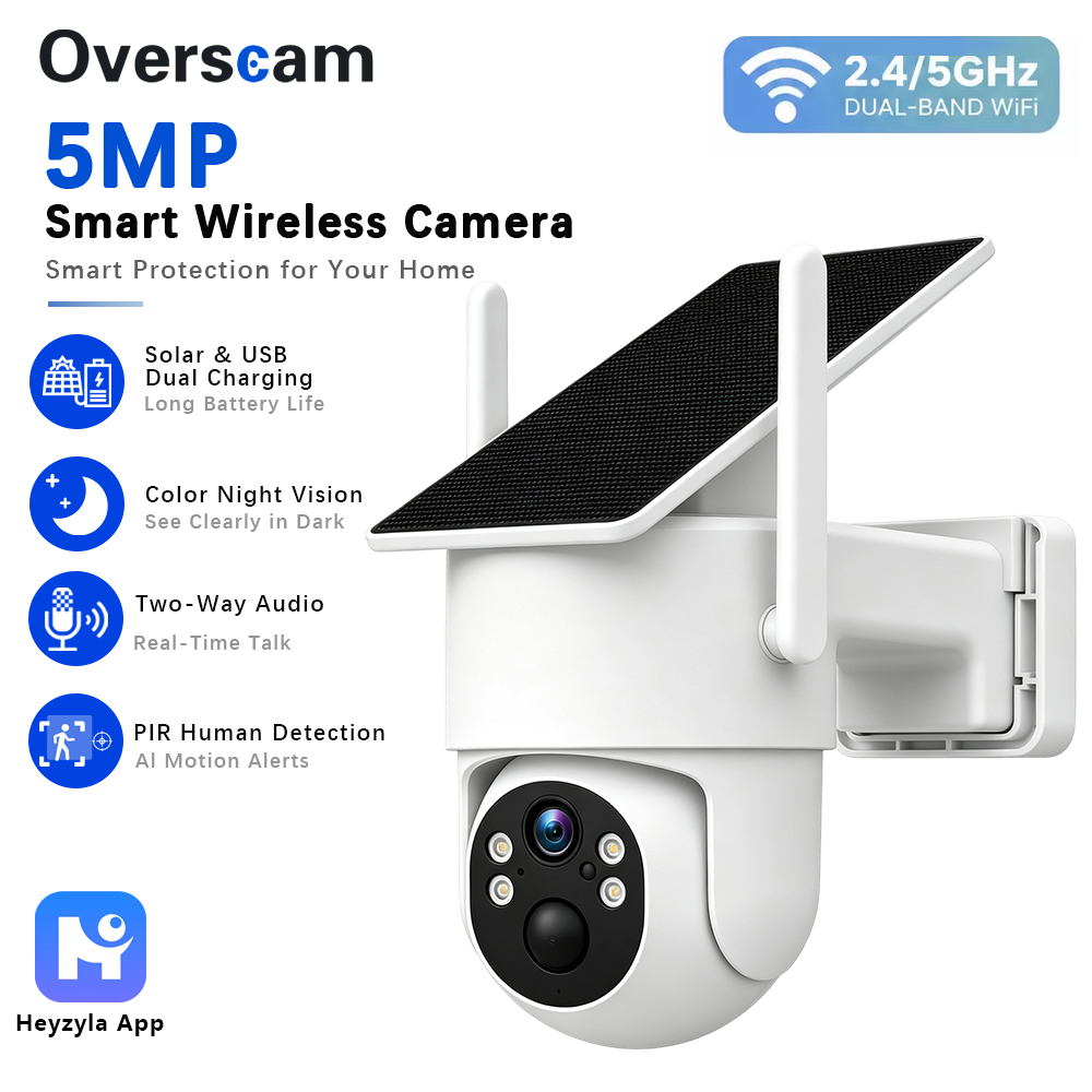 5MP Güneş Enerjili PTZ Kamera, - Home Security Kamera incelemesi ve fiyatı
