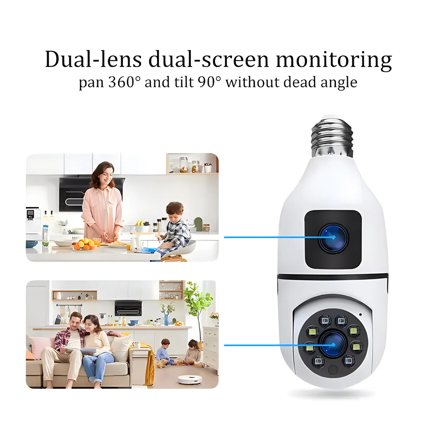 2MP E27 Ampul Gözetleme Çift L - Home Security Kamera incelemesi ve fiyatı