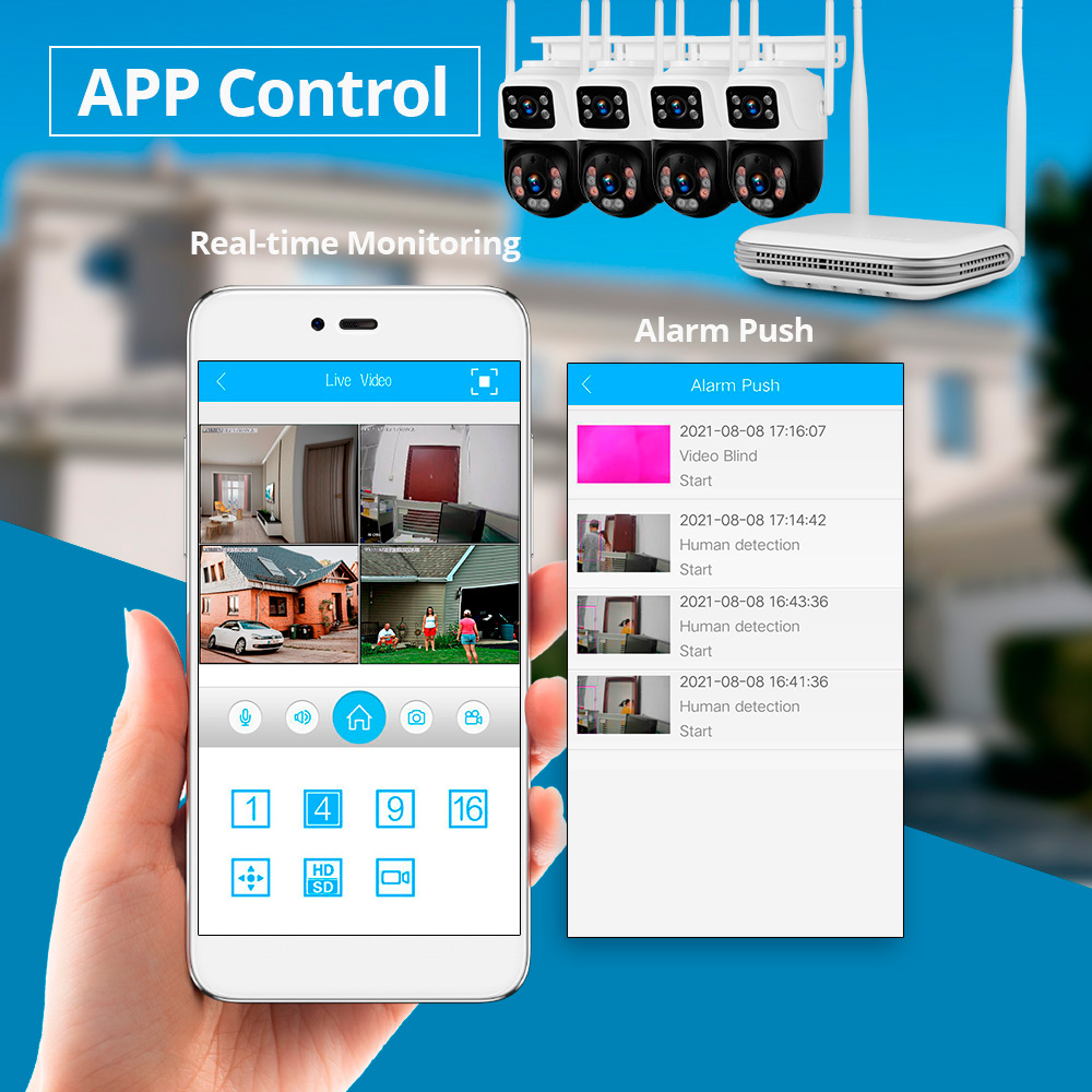 KERUI Su Geçirmez 6MP HD Kablo - Home Security Kit incelemesi ve fiyatı