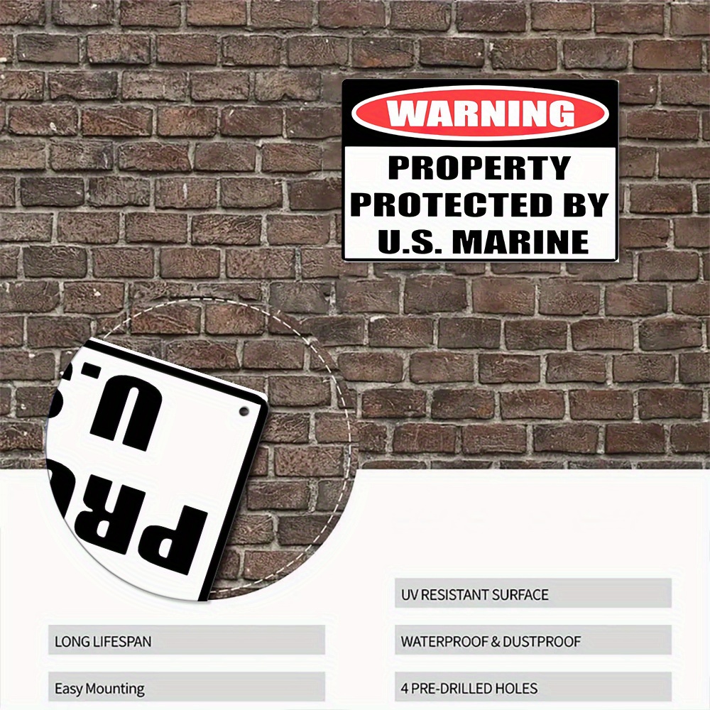 Uyarı: ABD Deniz Kuvvetleri Ta - Home Yard Security incelemesi ve fiyatı