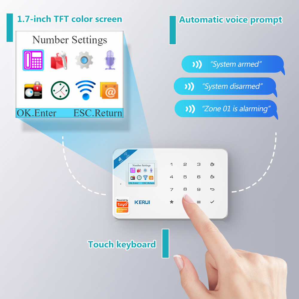 KERUI W181 Alarm Sistemi Güven - Home Security Kamera incelemesi ve fiyatı