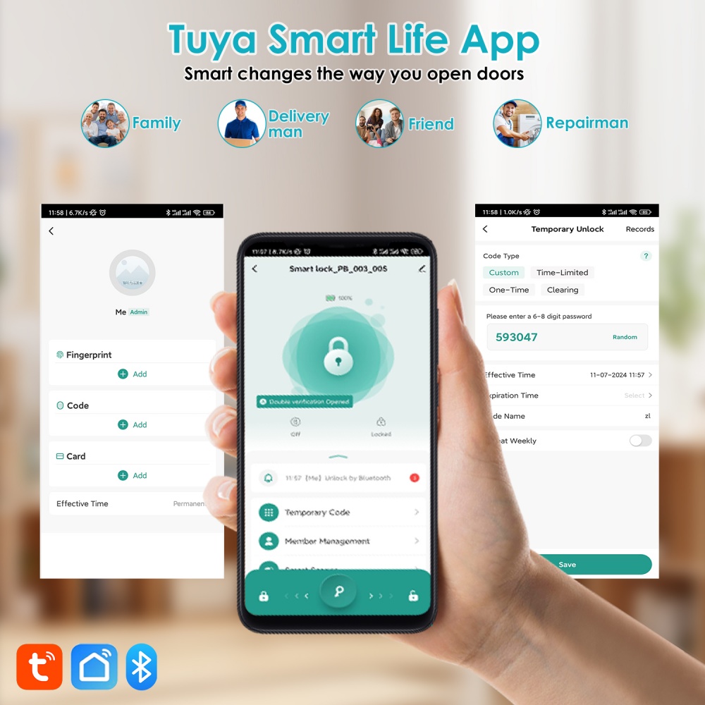 YFK Tuya 5'i 1 Arada Akıllı Ka - Home Security Keypad incelemesi ve fiyatı