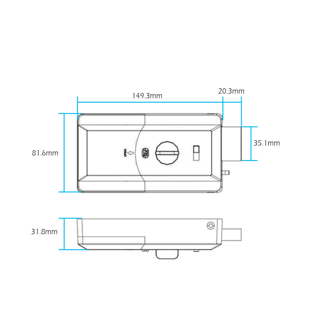 Su geçirmez akıllı kapı jant k - Home Security Keypad incelemesi ve fiyatı