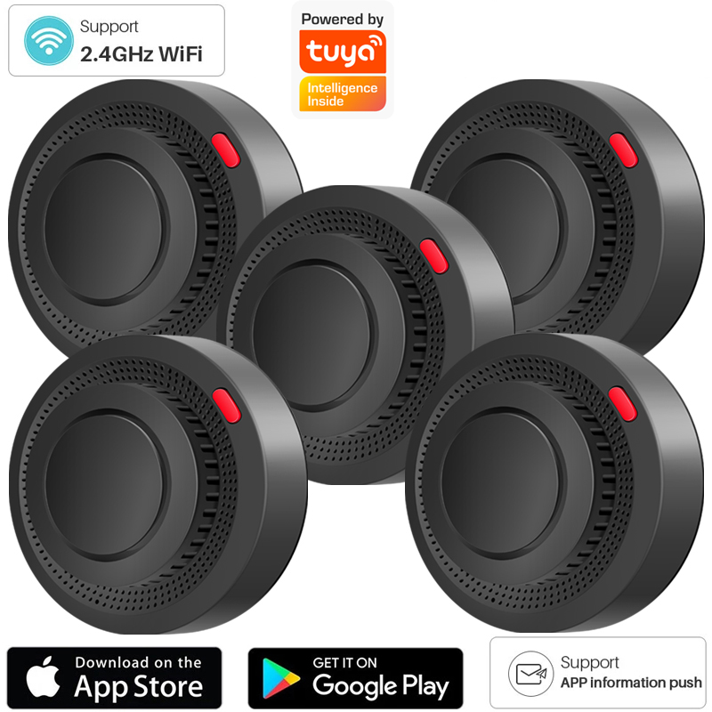 2.4G WiFi Duman Dedektörü Kabl - Home Security Kitchener incelemesi ve fiyatı